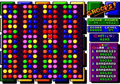 Groops! (Amstrad CPC) screenshot: Challenge level 4