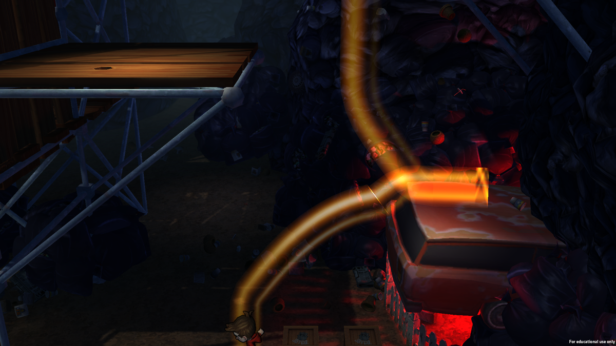 Salvage Youth (Windows) screenshot: Dustin's sprinting