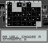 Stargate (Game Boy) screenshot: Battle Mode adds some map conquest, decided by the victor of the puzzle game.