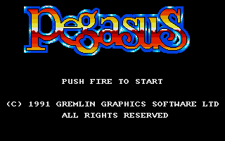 Pegasus (Atari ST) screenshot: The game is ready to start.