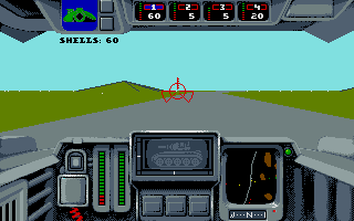 Battle Command (Atari ST) screenshot: Travelling by road