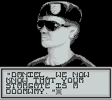 Stargate (Game Boy) screenshot: Battle Mode offers some limited story.