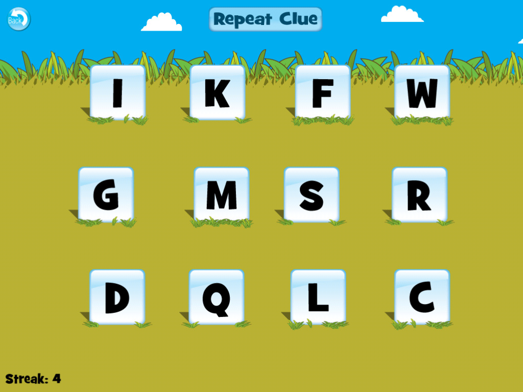 Screenshot of Giraffe's PreSchool Playground (iPad, 2009) MobyGames