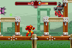 The Invincible Iron Man (Game Boy Advance) screenshot: Two new types of enemies appear