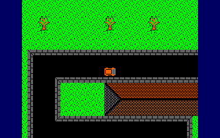 Dempsey and Makepeace (Amstrad CPC) screenshot: Driving sequence