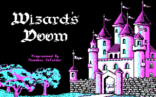 Wizard's Doom (DOS) screenshot: Title screen