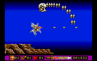 Pegasus (Atari ST) screenshot: A big enemy