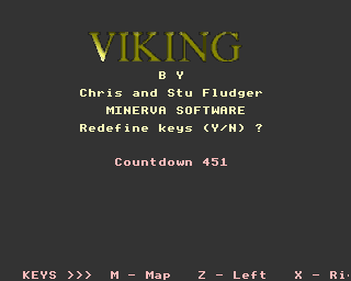 Ibix the Viking (Acorn 32-bit) screenshot: Title screen