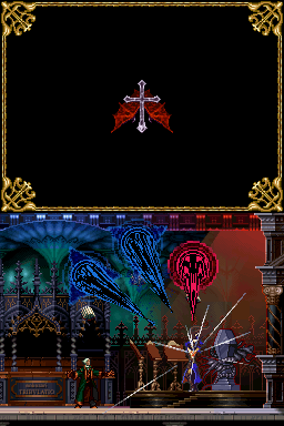 Castlevania: Order of Ecclesia (Nintendo DS) screenshot: Absorbing Dominus. Yumm!