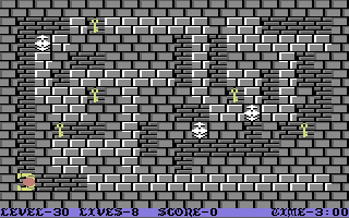 Wizard's Doom: Fifty Levels of Exquisite Torture (Commodore 64) screenshot: Level 30