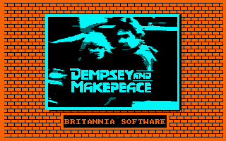 Dempsey and Makepeace (Amstrad CPC) screenshot: Title screen