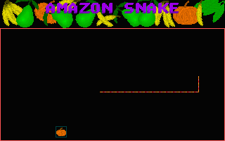 Amazon Snake (DOS) screenshot: Much longer now...