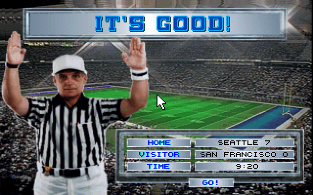 Tom Landry Strategy Football Deluxe Edition (DOS) screenshot: Good for them, you mean.