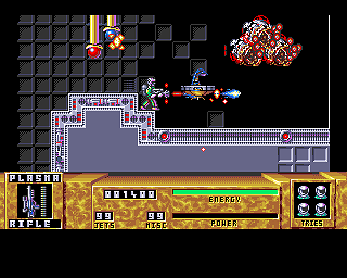 Dan Dare III: The Escape (Amiga) screenshot: Get this to access the teleporter