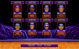 Disc (Atari ST) screenshot: Select you player