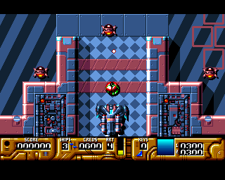 Galactic Warrior Rats (Amiga) screenshot: Start of level 1