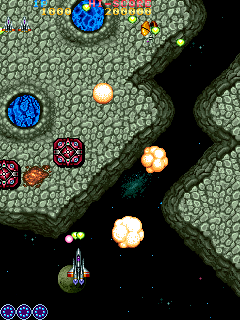 Vimana (Arcade) screenshot: Some kind of tanks