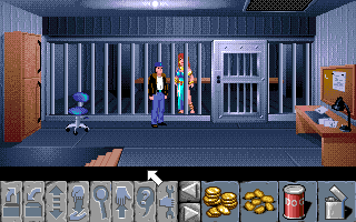 Flight of the Amazon Queen (Amiga) screenshot: The Amazon princess has been captured!