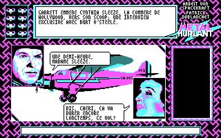Crash Garrett (DOS) screenshot: Intro sequence