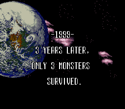 King of the Monsters 2: The Next Thing (SNES) screenshot: Game intro