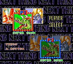 King of the Monsters 2: The Next Thing (SNES) screenshot: Choose a character to play as