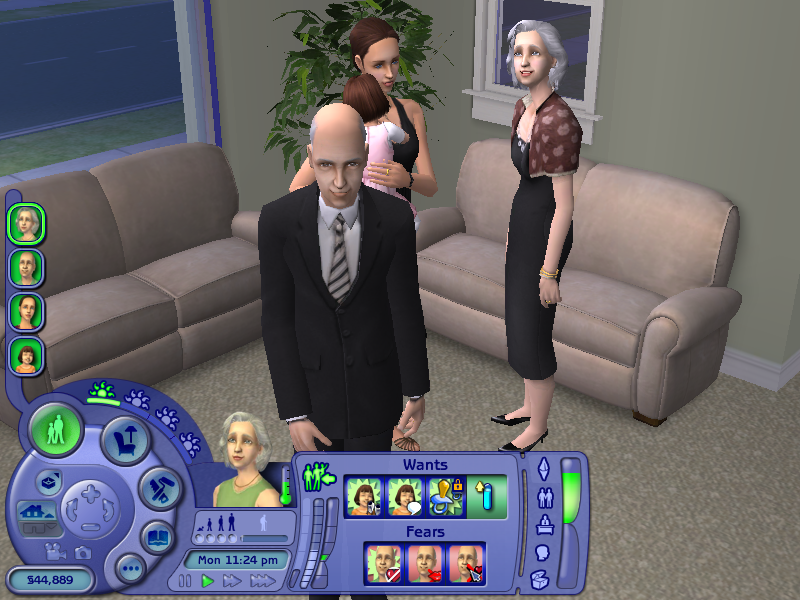 The Sims 2: FreeTime (Windows) screenshot: The Jones Family.