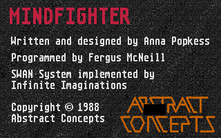 Mindfighter (Atari ST) screenshot: Title screen