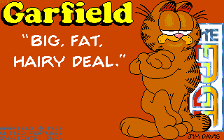 Garfield: Big, Fat, Hairy Deal (Amiga) screenshot: Title screen