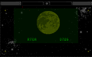 Galactic Conqueror (Amiga) screenshot: Found a planet Ryca