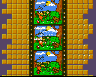 Yogi's Big Clean Up (Amiga) screenshot: Scrolling credits