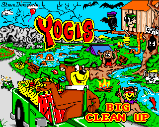 Yogi's Big Clean Up (Amiga) screenshot: Title screen