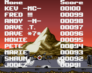 Humans 3: Evolution - Lost in Time (Amiga) screenshot: High Scores
