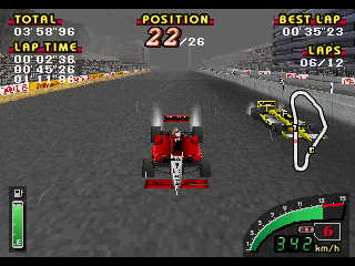 Screenshot of Indy 500 (PlayStation, 1997) - MobyGames