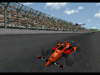 Indy 500 (PlayStation) screenshot: A juicy Indy car.