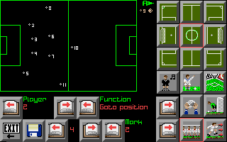 Gazza II (Amiga) screenshot: Creating new plans