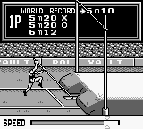 Track & Field (Game Boy) screenshot: Last attempt.