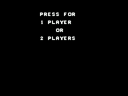 Championship Baseball (ZX Spectrum) screenshot: Main menu; how many players?