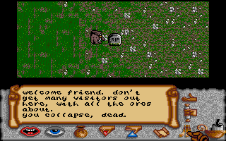 Times of Lore (Atari ST) screenshot: Sometimes even to the player!