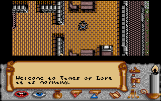 Times of Lore (Atari ST) screenshot: Starting location