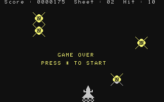Aliens (Mattel Aquarius) screenshot: Game over