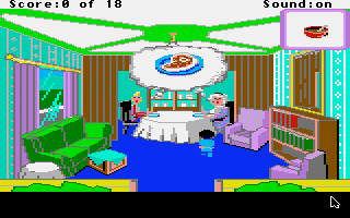 Mixed-Up Mother Goose (Apple IIgs) screenshot: This couple is hungry.