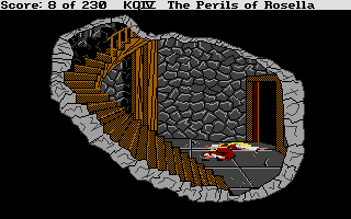 King's Quest IV: The Perils of Rosella (Atari ST) screenshot: That's got to hurt