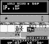 Track & Field (Game Boy) screenshot: 70m.