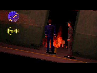 Septentrion: Out of the Blue (PlayStation) screenshot: Can't go that way.