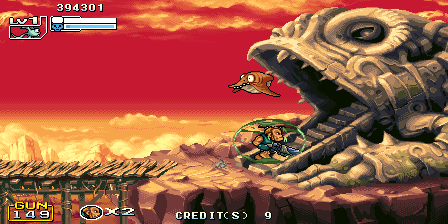Demon Front (Arcade) screenshot: Going in