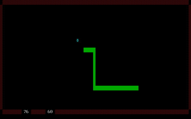 Giant Space Slug (DOS) screenshot: The aptly named giant space slug.