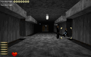 A.D Cop (DOS) screenshot: Aiming