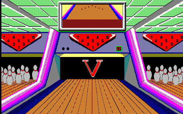 Dynamite Bowl (PC-88) screenshot: Strike!