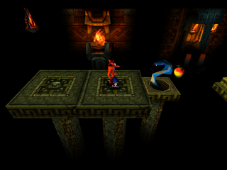 Crash Bandicoot (PlayStation) screenshot: Snake