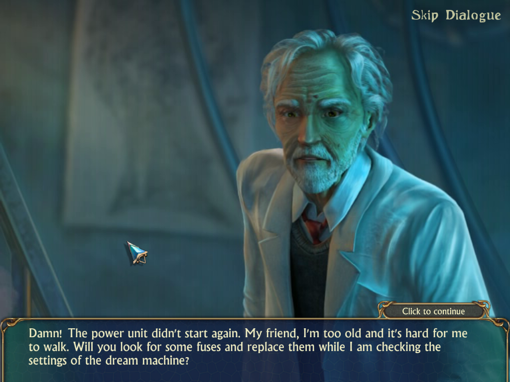 Dreamscapes: The Sandman (Windows) screenshot: Talking to the doctor